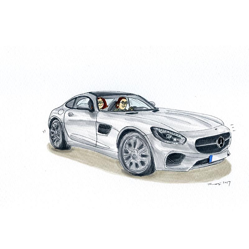 Gramas Perch Koji Toyama La Mia Macchina Mercedes Benz Gt Gramas グラマス Iphoneケース 革小物ブランド