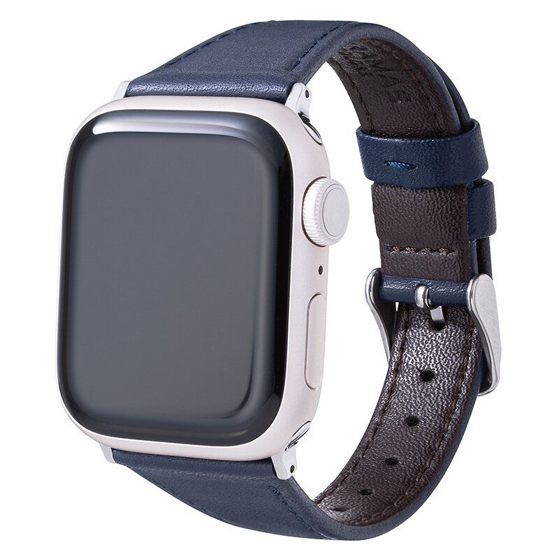 AppleWatch Series7 41MM Midnight Leatherスマートフォン/携帯電話 ...