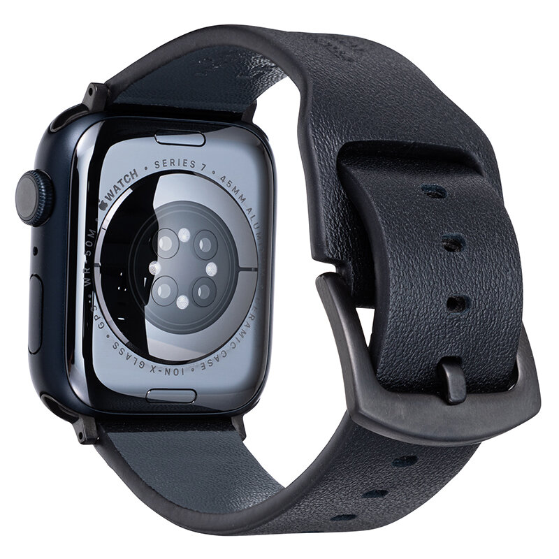 ☆44mm_ブラック☆ [HATALKIN] バンド Compatible with Apple watch